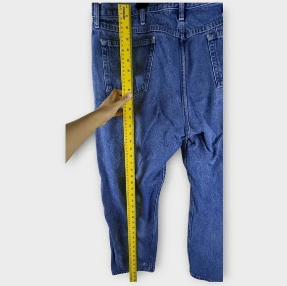 Wrangler Mens Straight Jeans Size 42 x 32 Blue Denim 100% Cotton Pocket - Picture 6 of 12